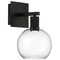 Access Lighting Port Nine Burgundy, Burgundy LED Wall Sconce, Matte Black Finish, Clear Glass 63145LEDD-MBL/CLR - alternate 1